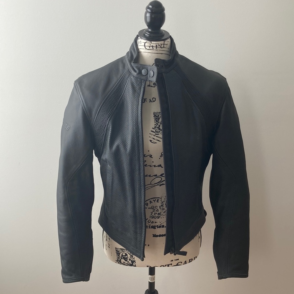 Dainese Authentic Leather motorcycle riding jacket. Size Small